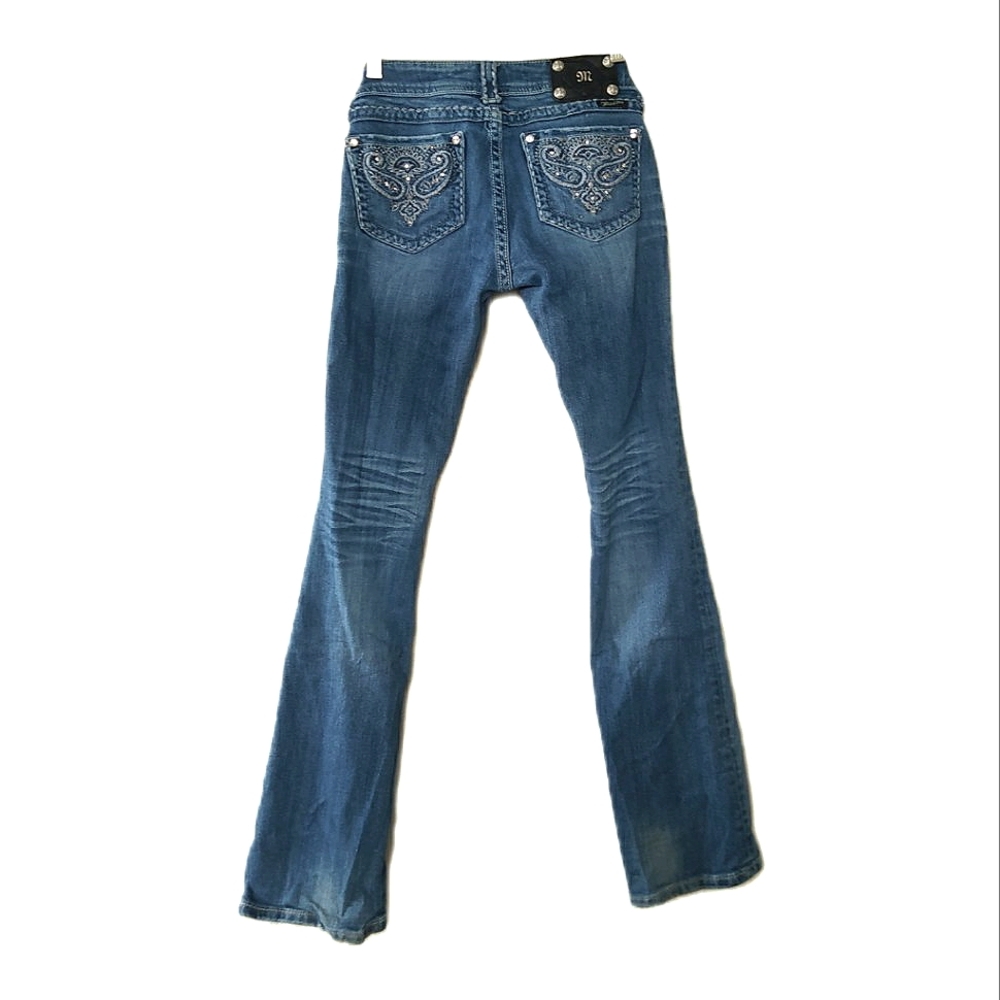 MissMe Embellished Bootcut Jeans, Size 27
